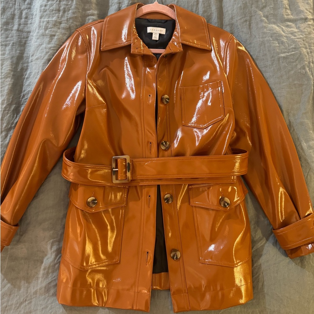 Topshop faux leather jacket
